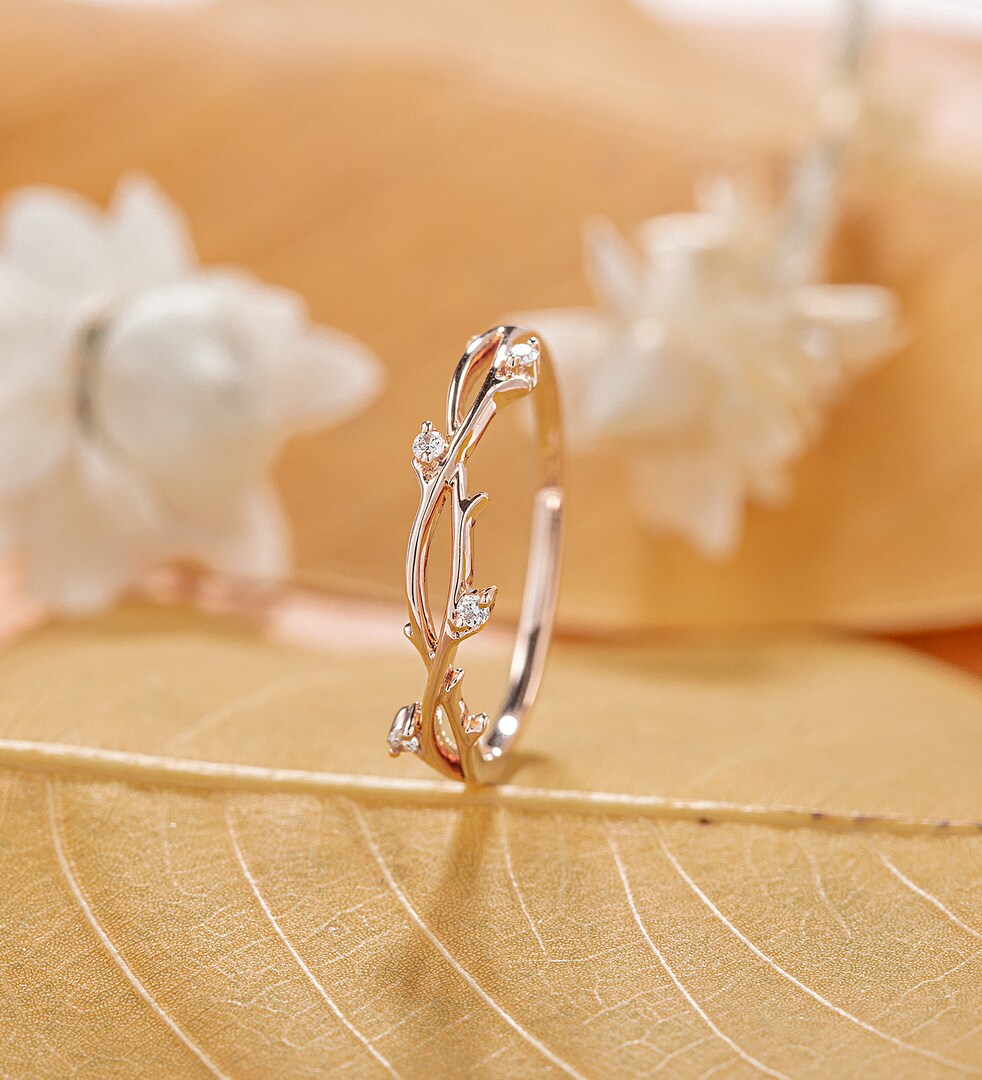 Simple And Unique Wedding Rings Non Diamond Wedding Rings Women's